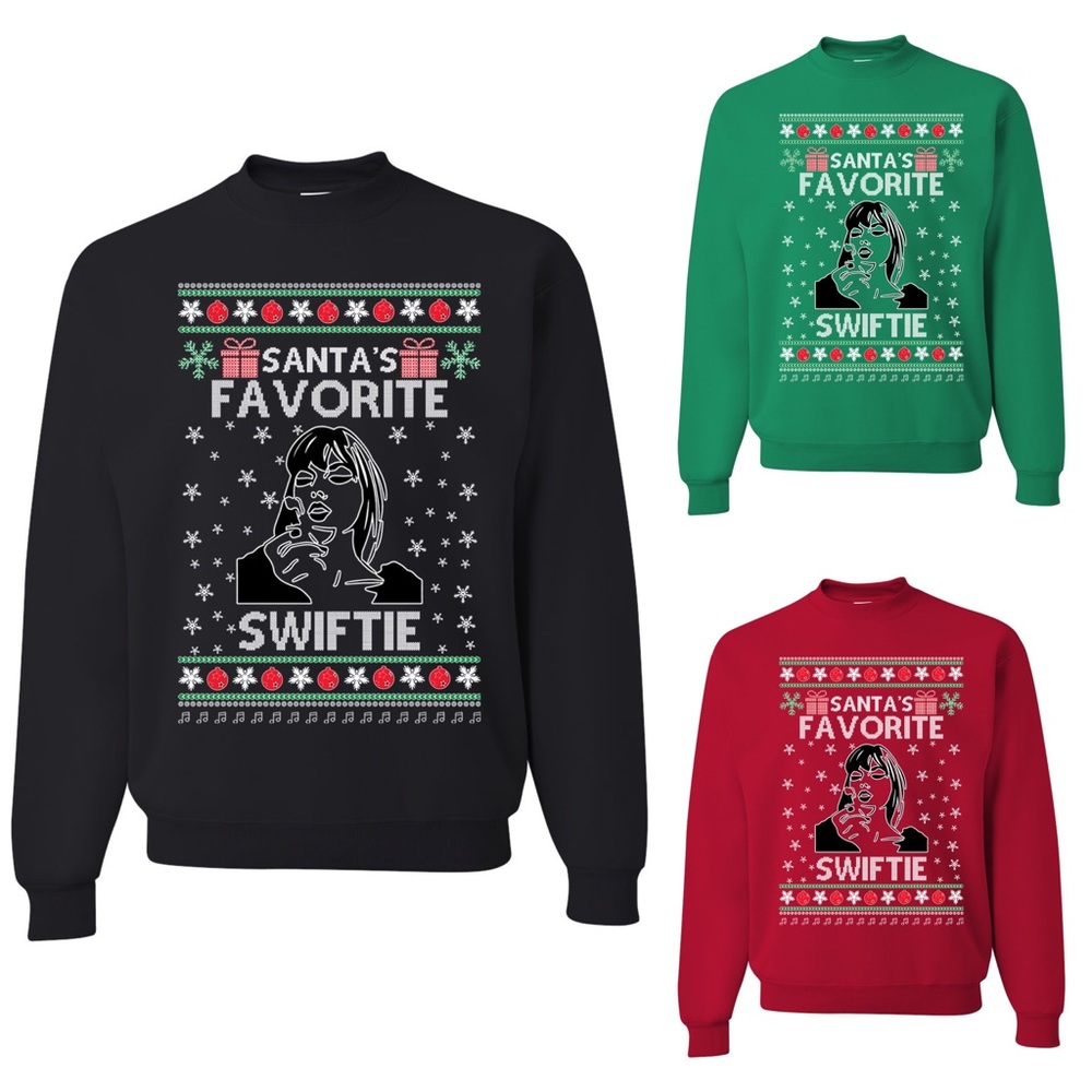 Santa’s Favorite Swiftie Sweatshirt Ugly Christmas Sweater